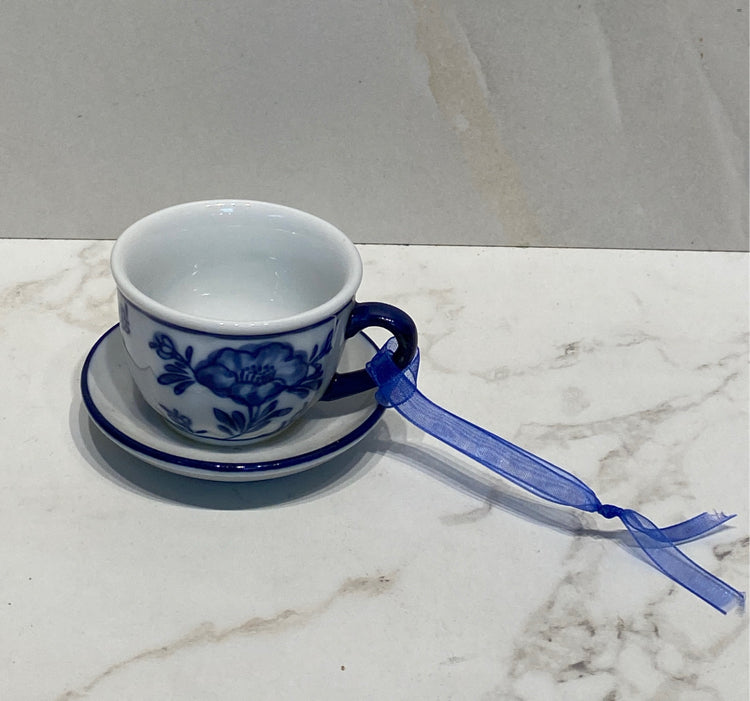 Blue And White Christmas Ornament