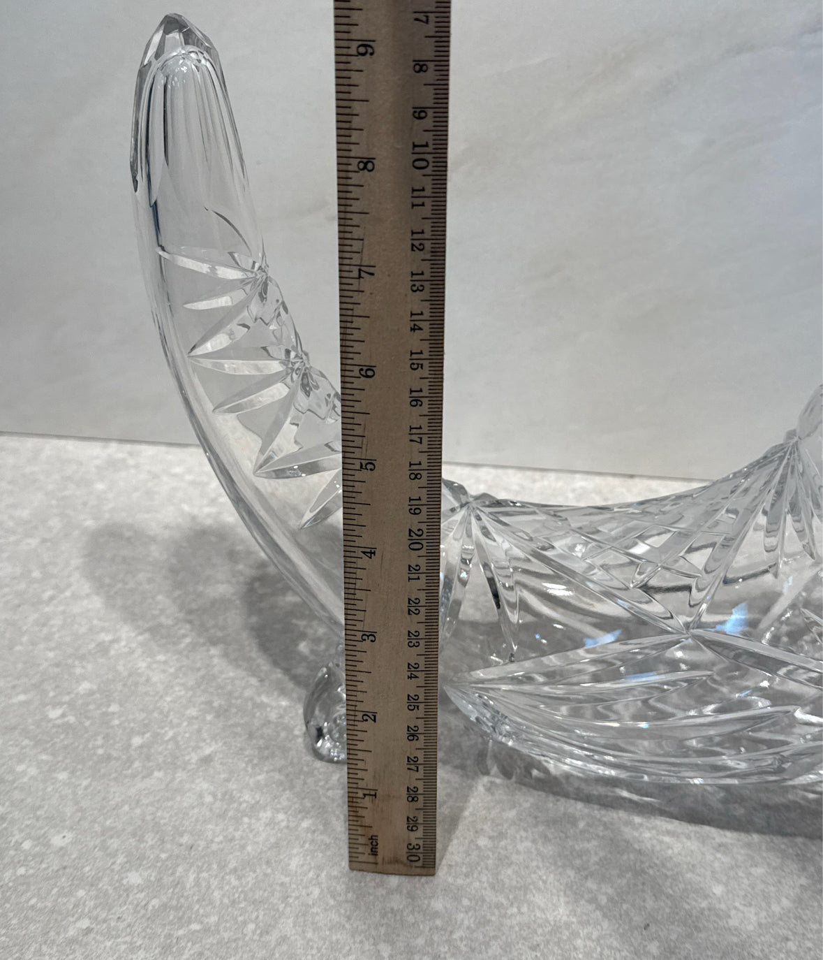 Glass Cornucopia Horn