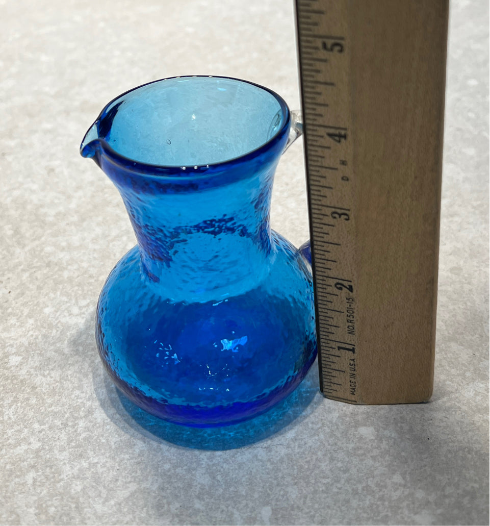 Crackle Glass Pitcher