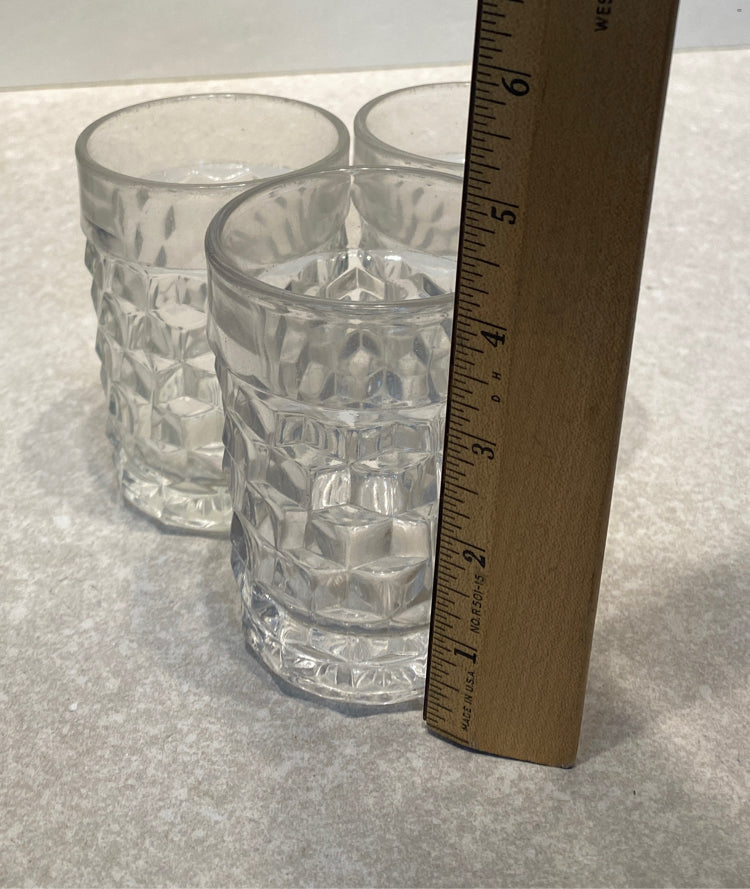 Set of 3 Fostoria American Tumblers