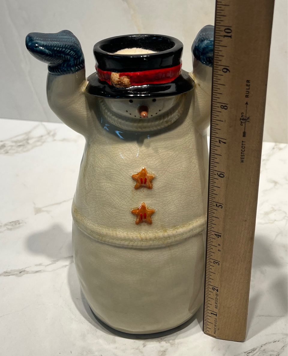 Snowman Candleholder