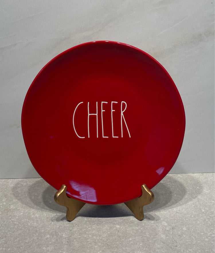 Rae Dunn Cheer Dinner Plate
