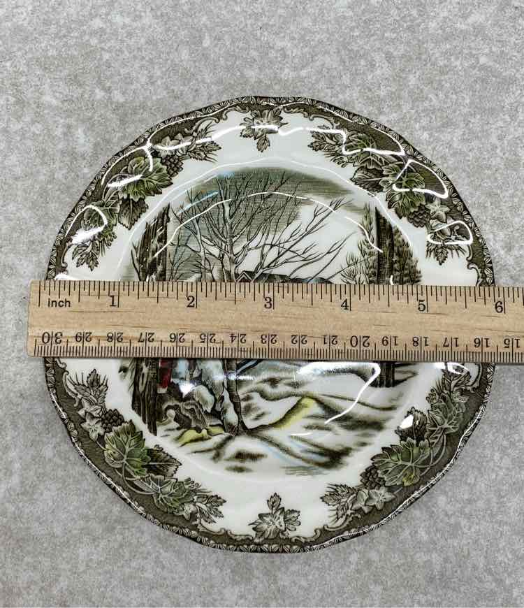 Pair of Friendly Village Plates