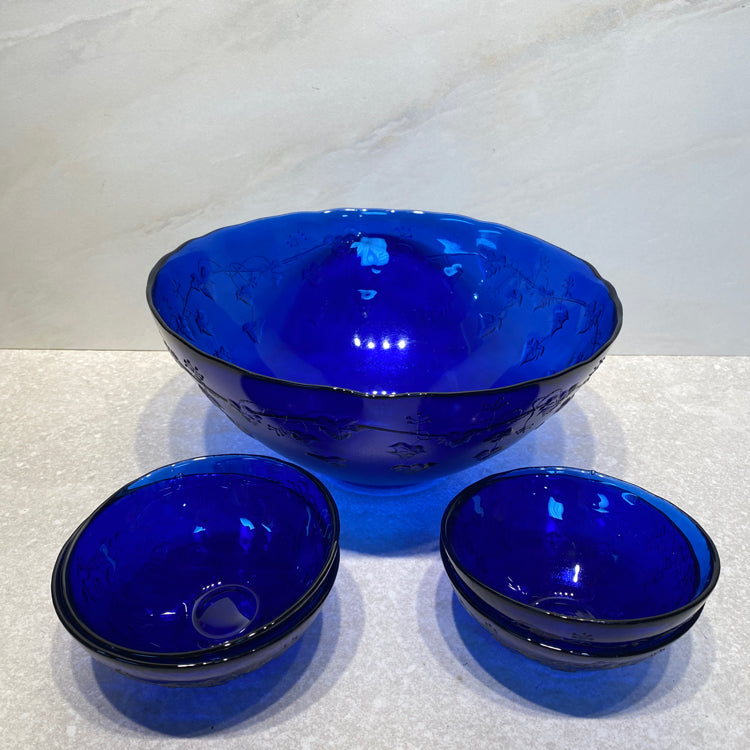 5 Piece Blue Bowl Set