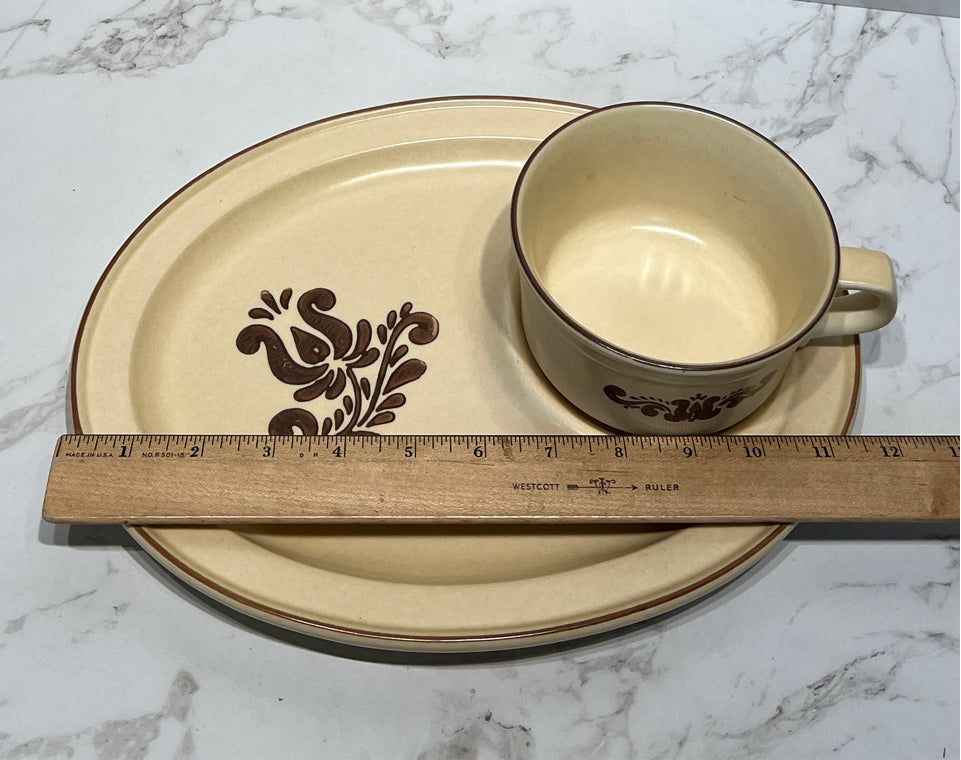 Pfaltzgraff Soup Mug With Underplate