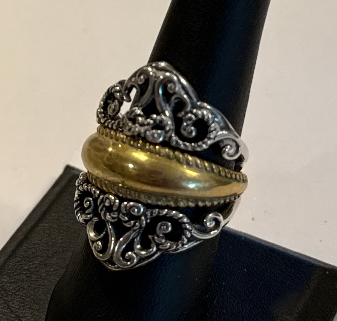 Brass and Sterling Ring