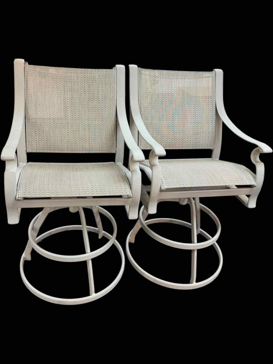 Set of 2 Winston Outdoor Swivel Bar Stools