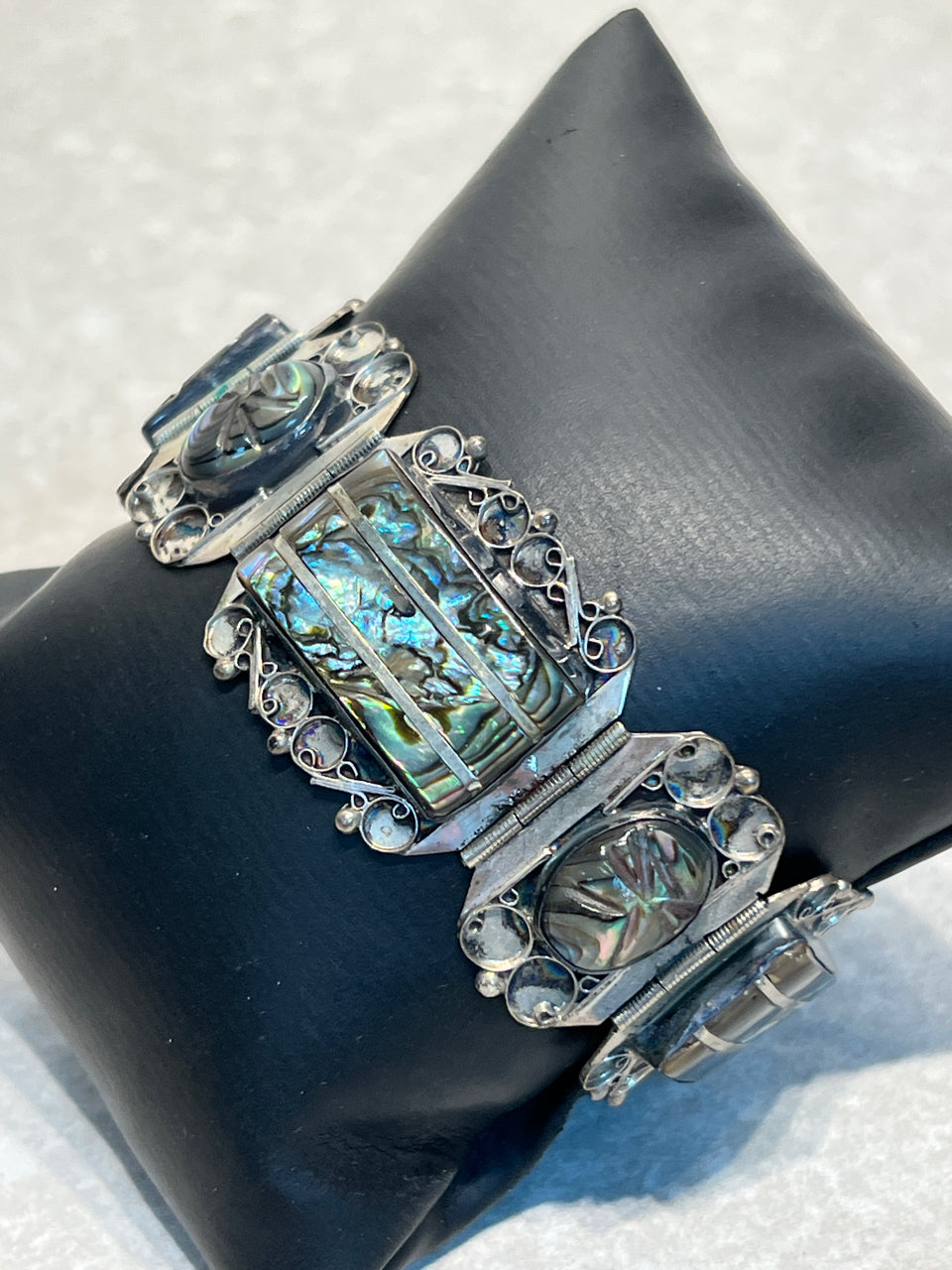 Sterling Abalone Bracelet