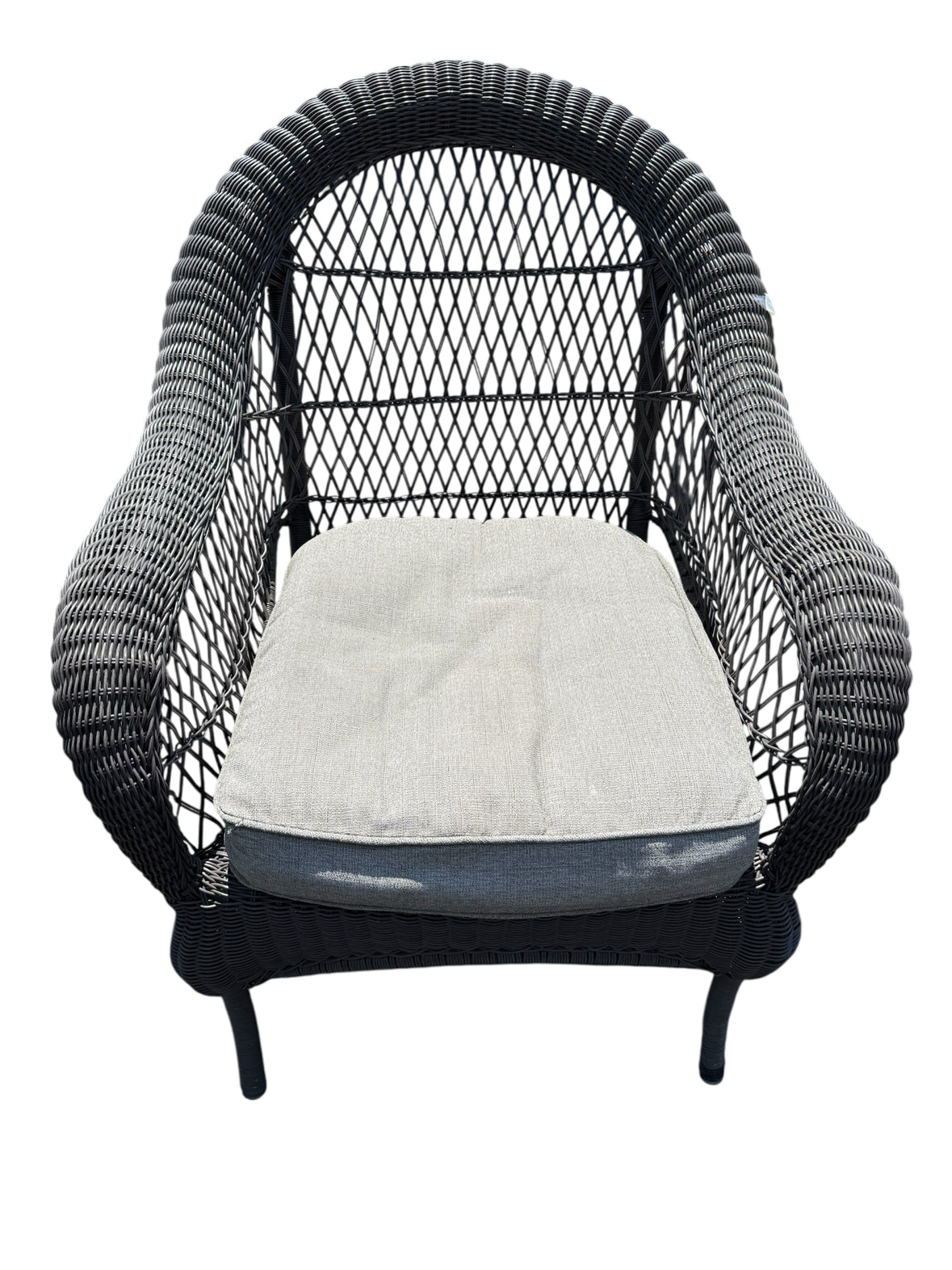 Gray Wicker Chair