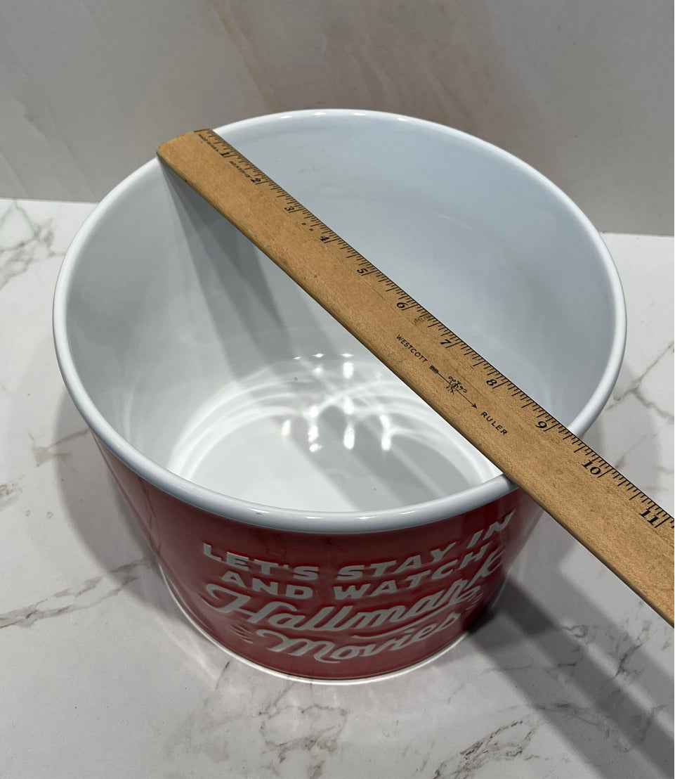 Hallmark Movies Popcorn Bowl