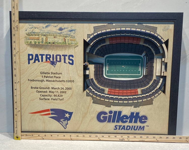Gillette Stadium 3-D Wall Decor
