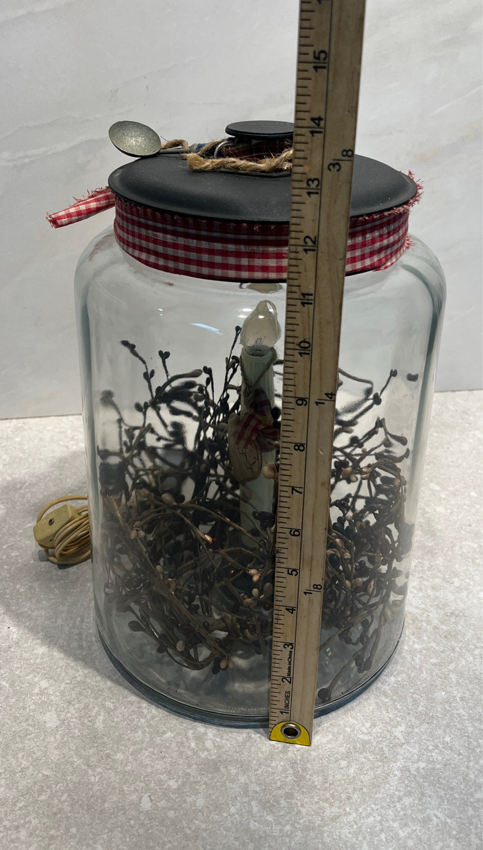 Covered Jar Lamp