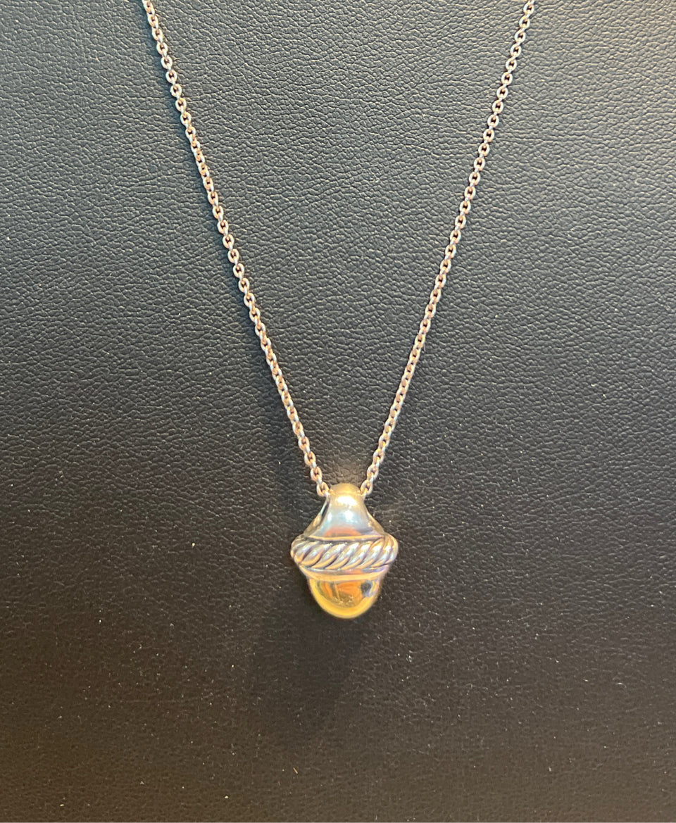 David Yurman 14K & Sterling Pendant