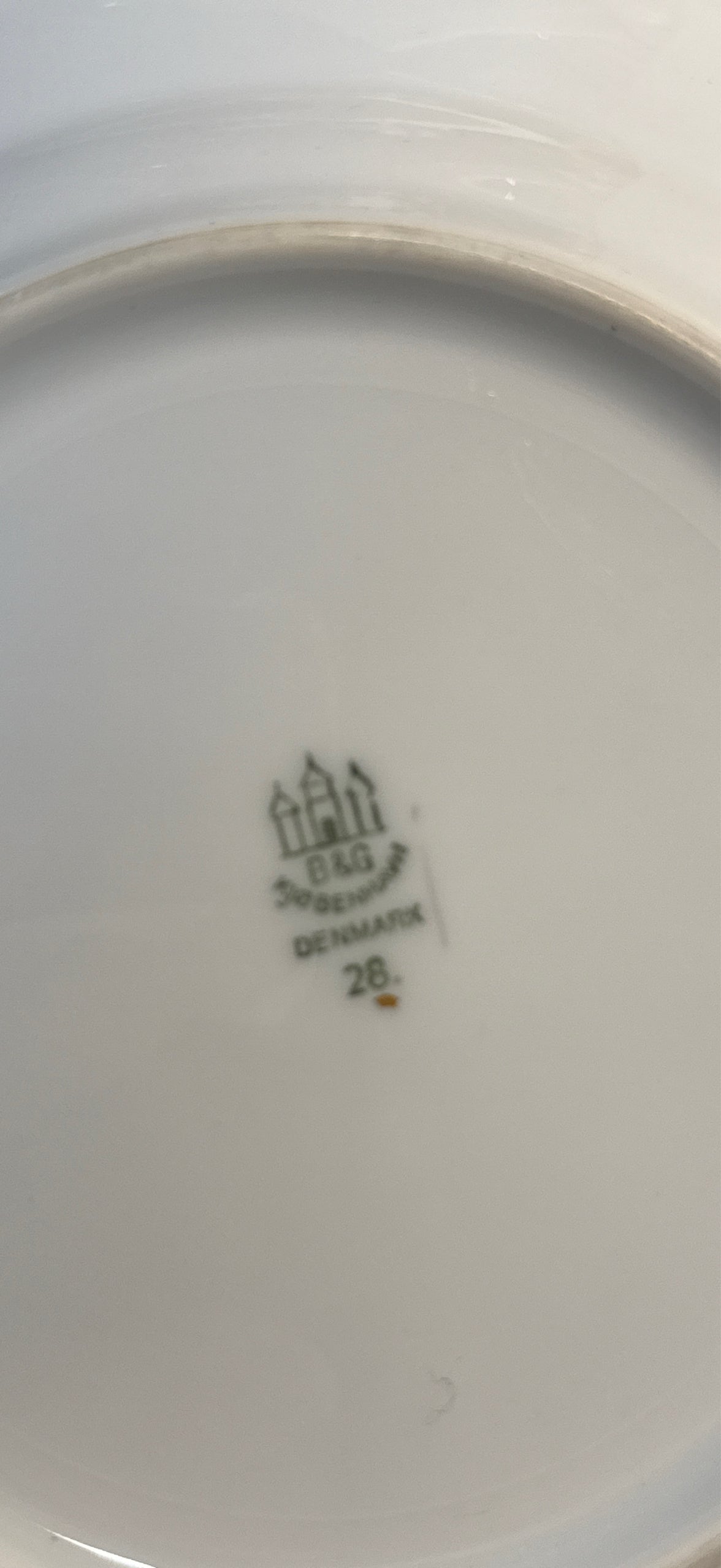 Set of 4 B & G Denmark Plates