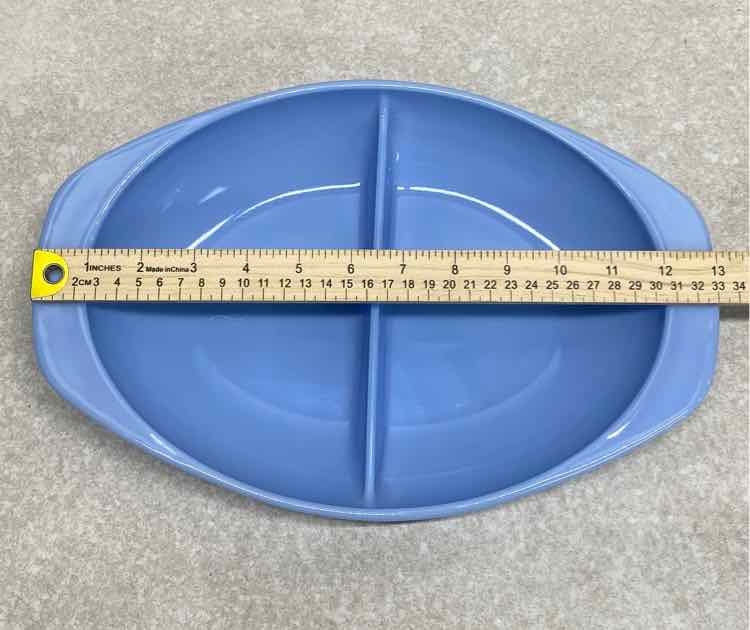Pyrex Delphite Divided Casserole