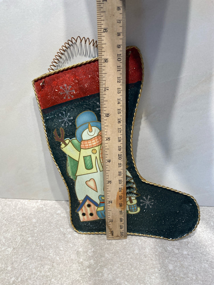 Metal Christmas Stocking