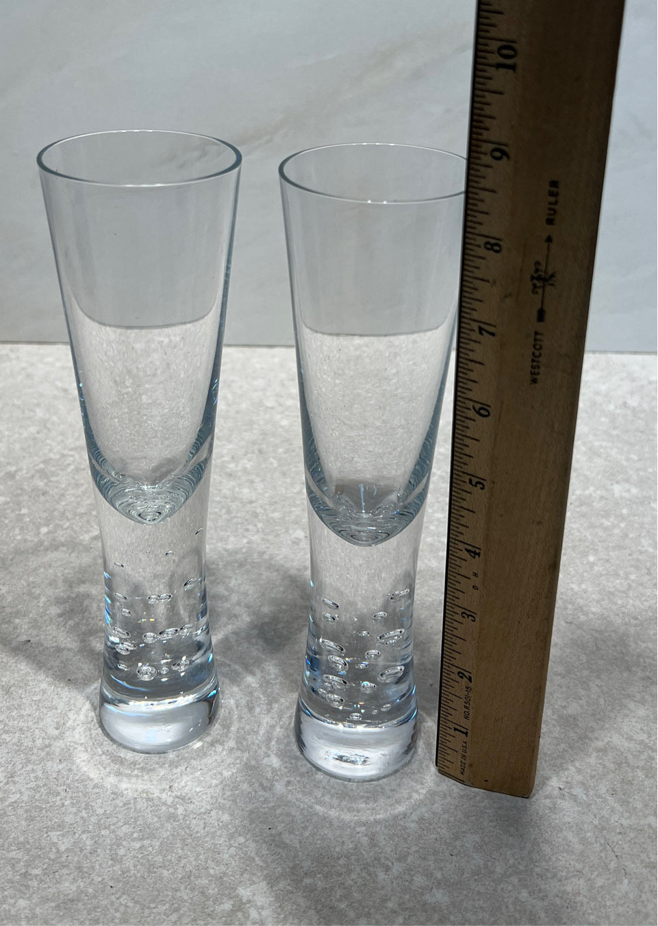 Set of 2 Crate and Barrel Champagne Glasses