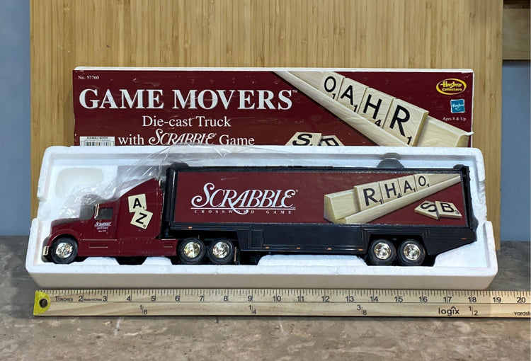 Die-Cast Truck with Scrabble Game