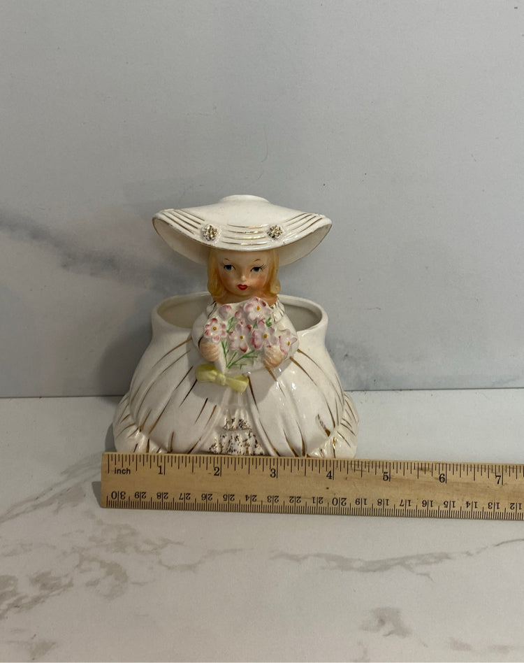 Vintage Planter - crazing