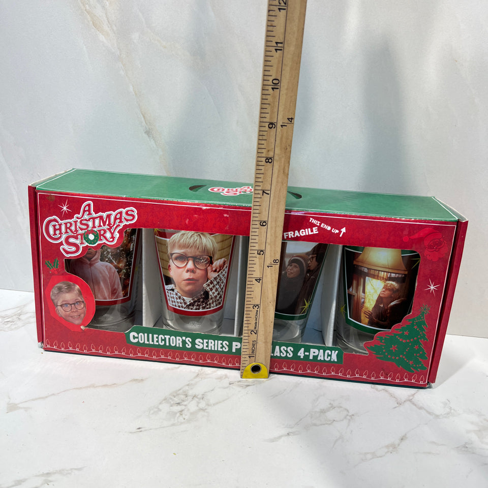 Set of 4 Christmas Story Glasses