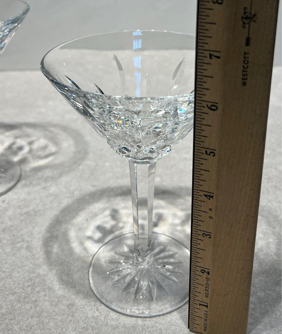 Set of 4 Waterford Martini Glasses