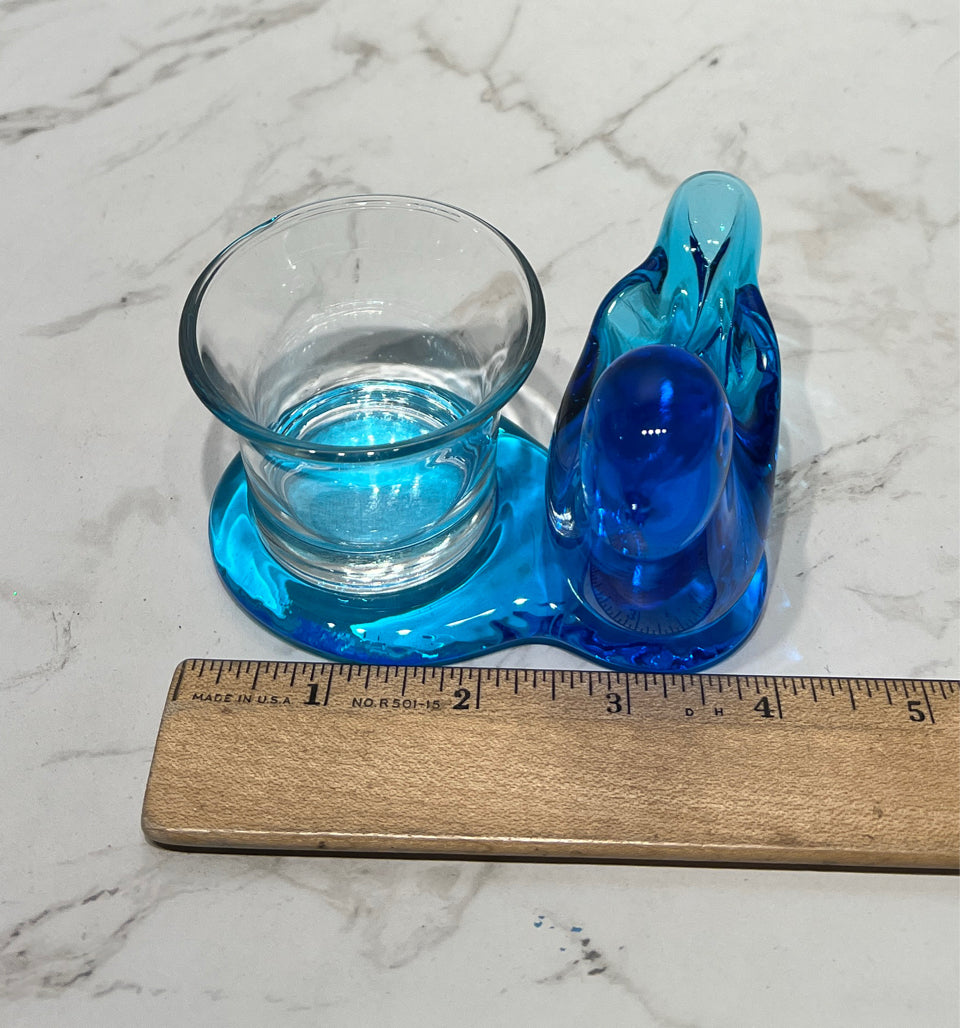 Signed Blue Bird Candleholder