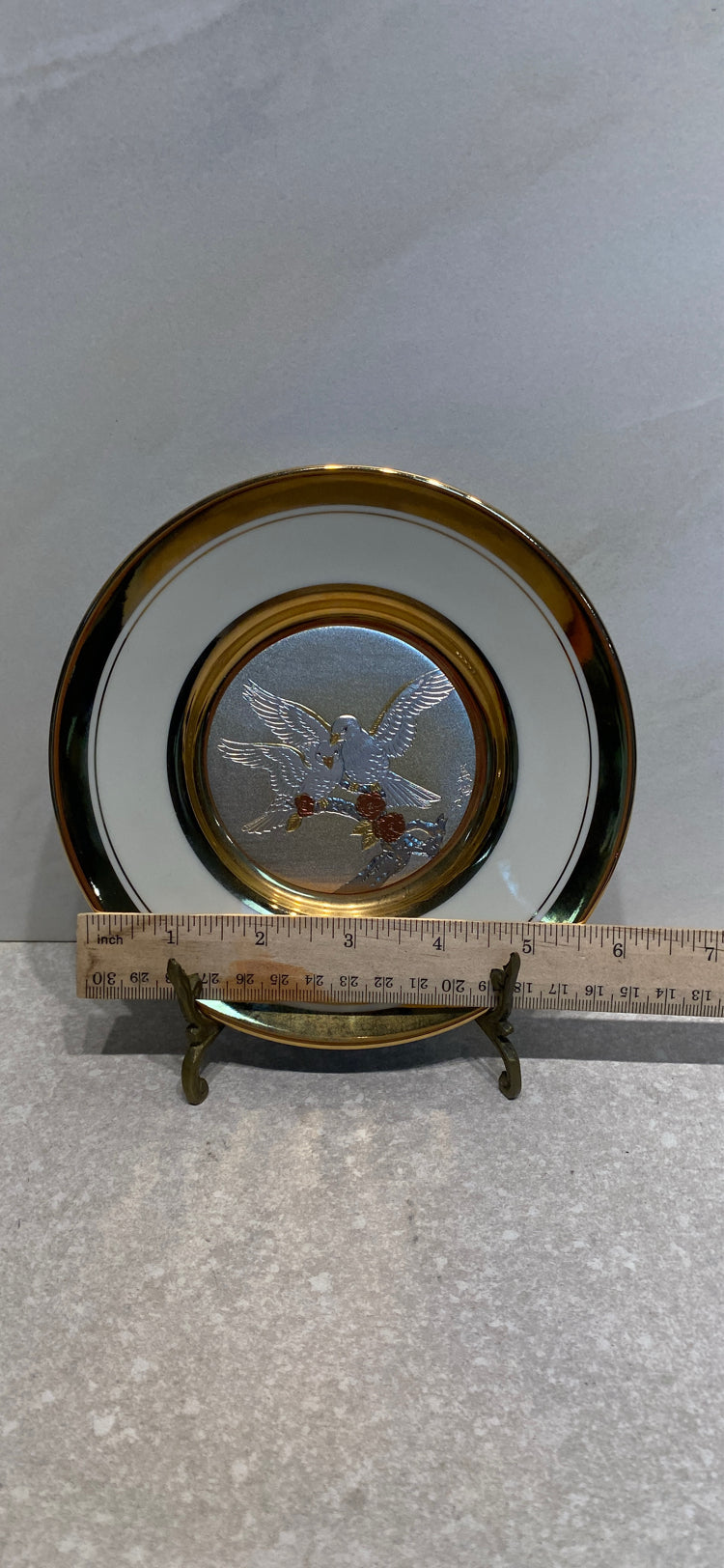Chokin Plate on Stand