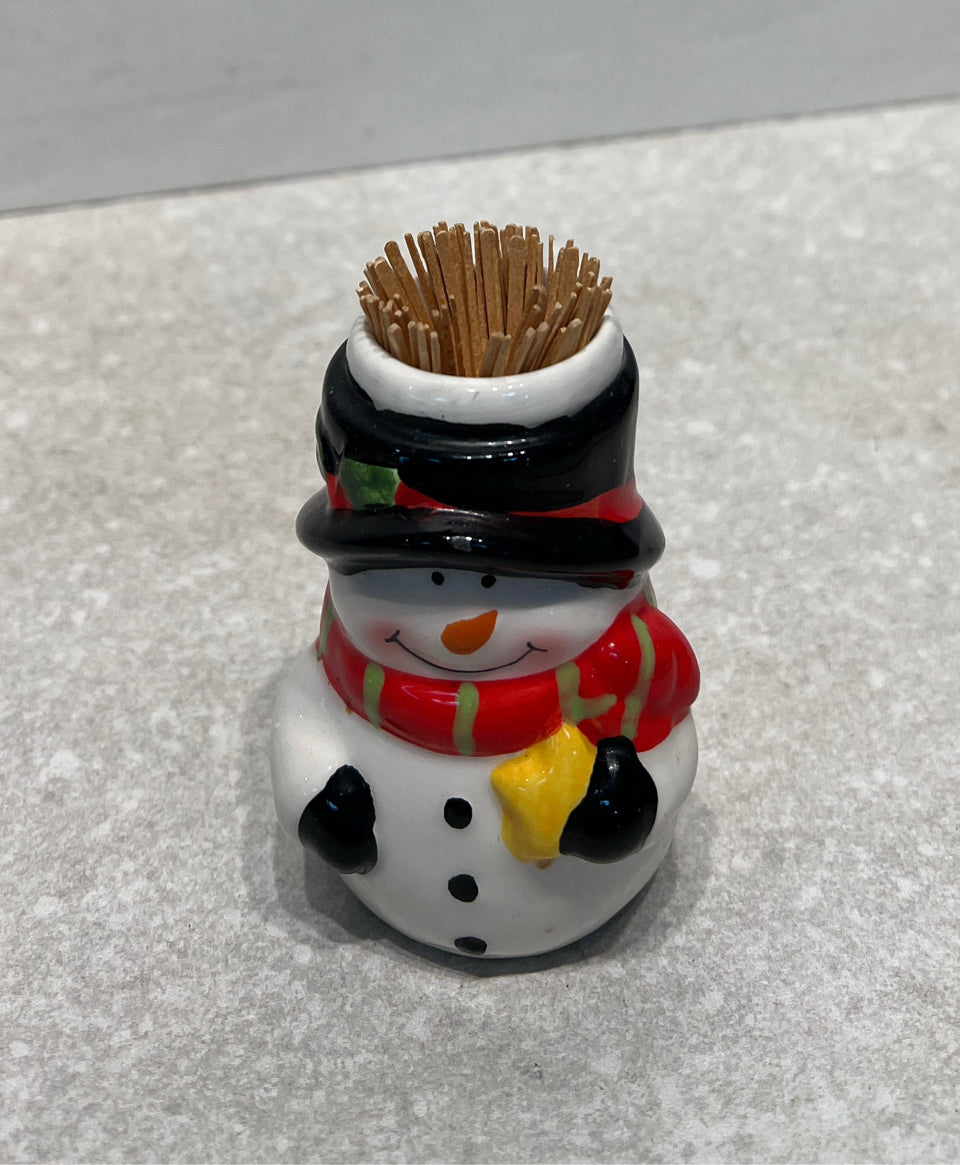 Snowman Toothpick Holder