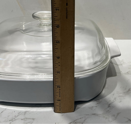 Covered Corning Ware Casserole