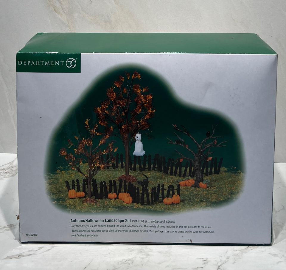 Dept. 56 Auumn/Halloween Landscape Set