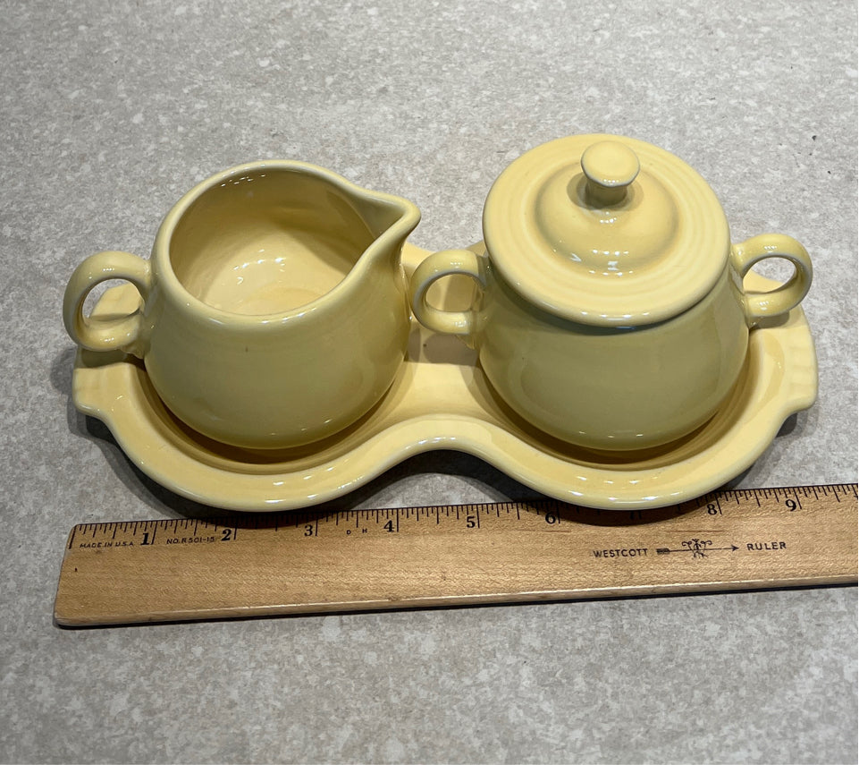 Fiesta Sugar, CReamer, & Tray