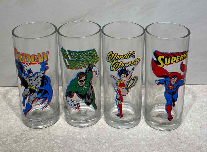 Set of 4 Super Hero Glasses