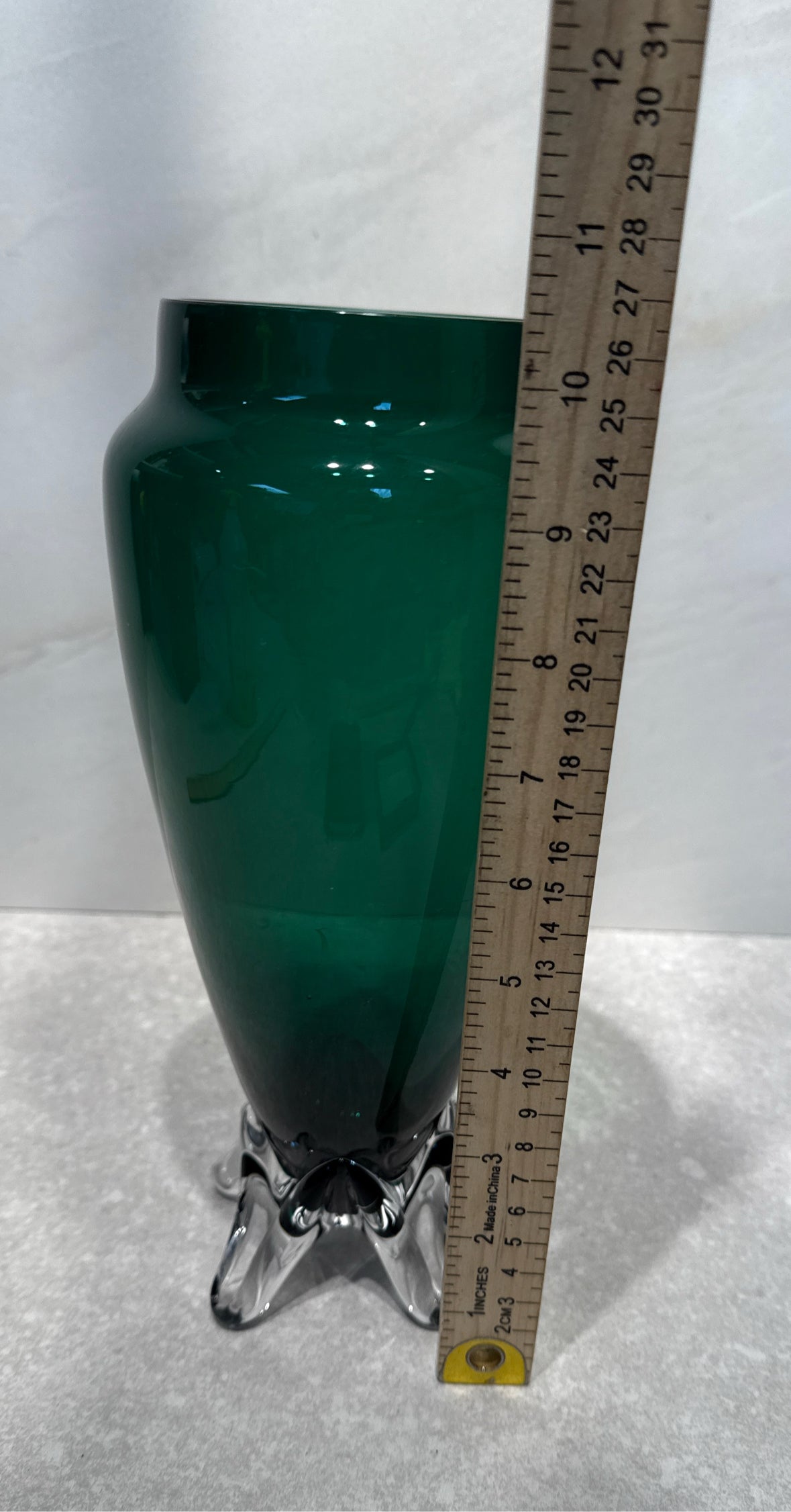Tiffin Glass Rocket Vase