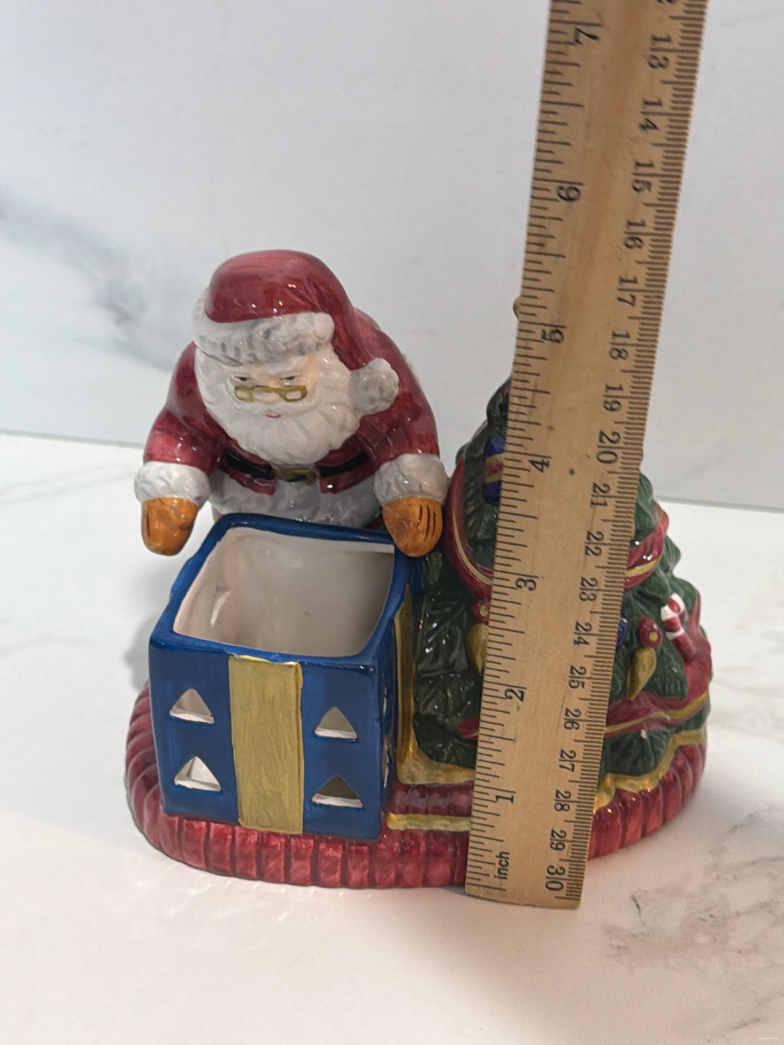 Santa Candle Holder