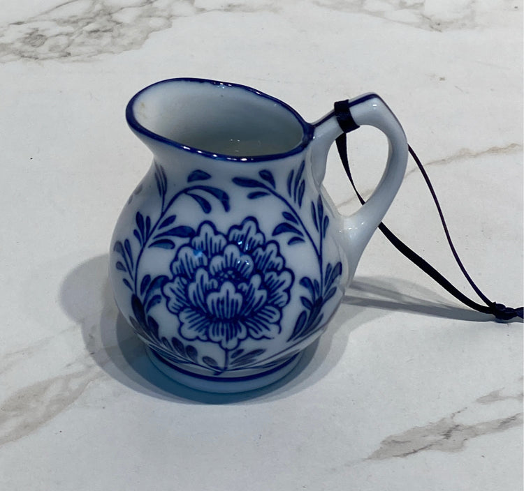 Blue And White Christmas Ornament