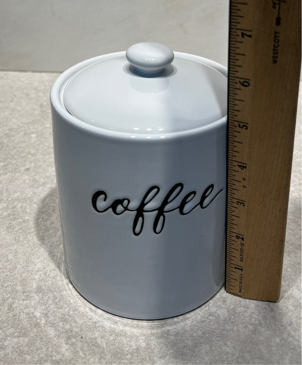 Covered Coffee Jar