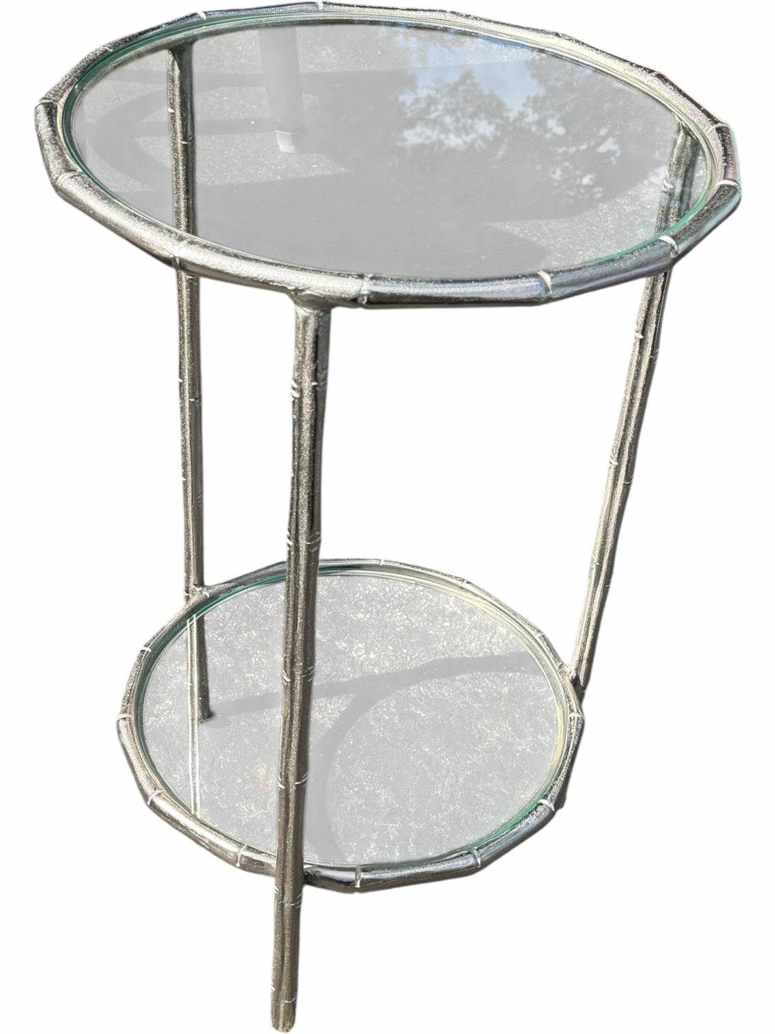 Two Tier Glass Table