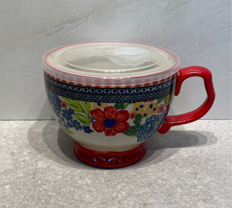 Pioneer Woman Covered Soup Bowl
