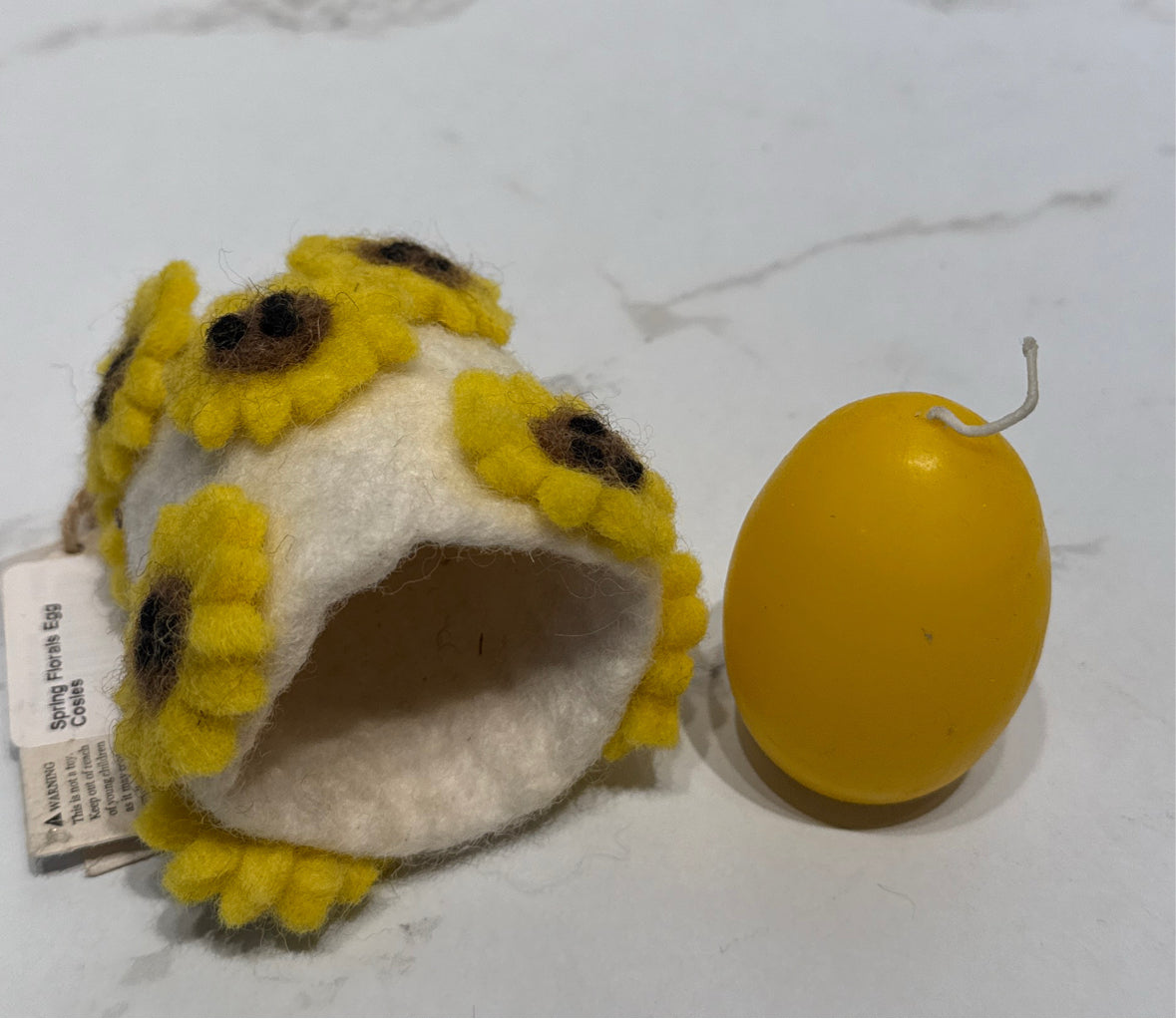 Sunflower Pouch with Candle