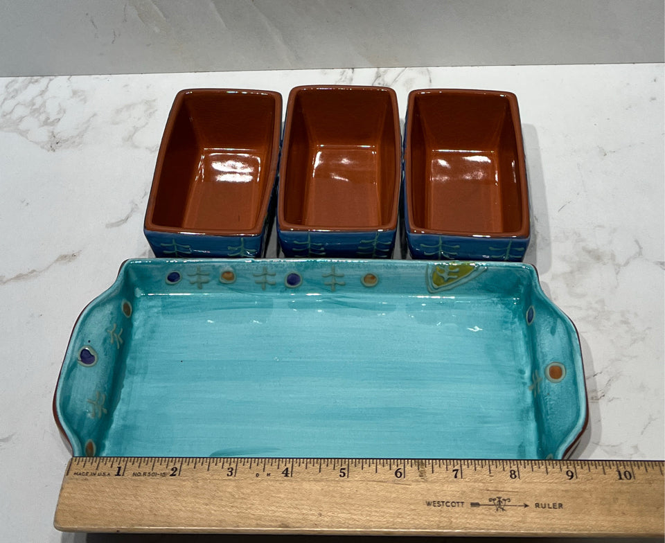 Tray with 3 Dishes