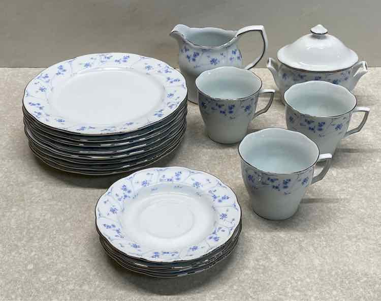 Blue and White China Set