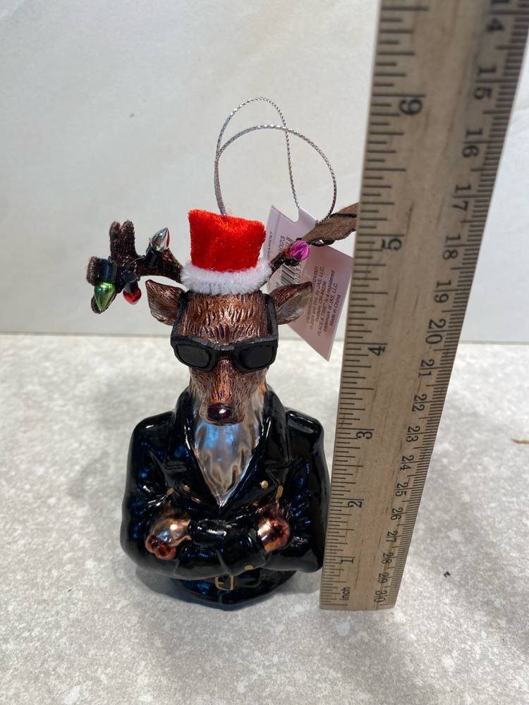 Bad Boy Blitzen Ornament