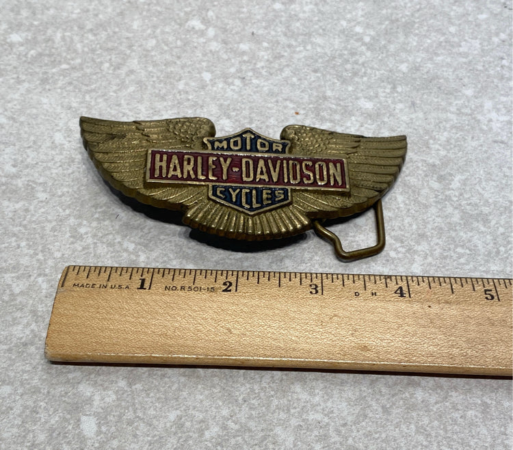Harley Brass Belt Buckle