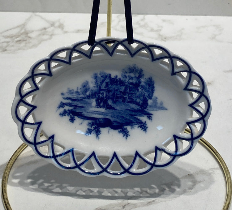 Blue And White Christmas Ornament