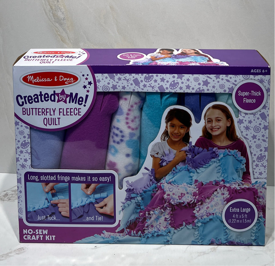 Melissa and Doug Butterfly Fleece Quilt