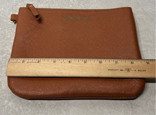 Believe Zippered Pouch