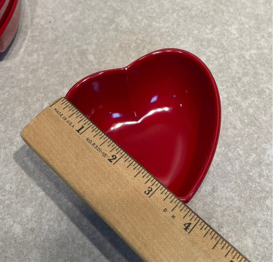 Set of 4 Heart Bowls