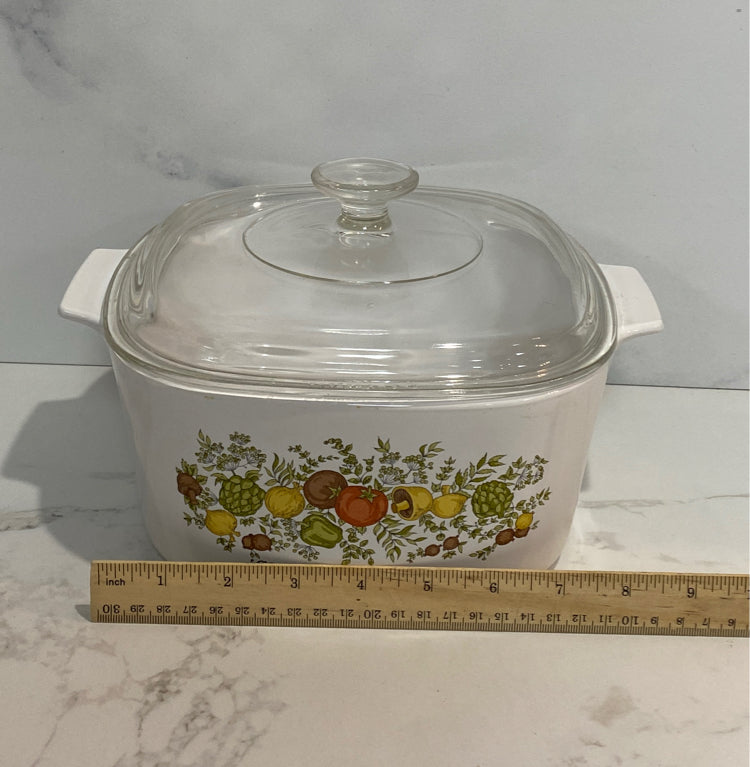 Covered Corning Ware