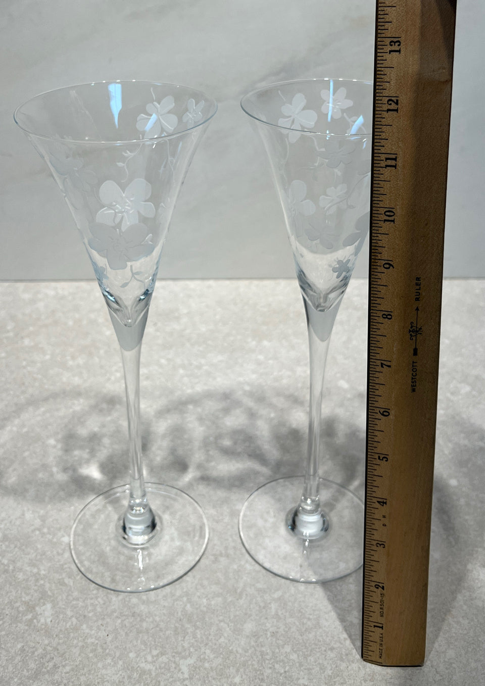 Set of 2 Waterford Champagne Glasses