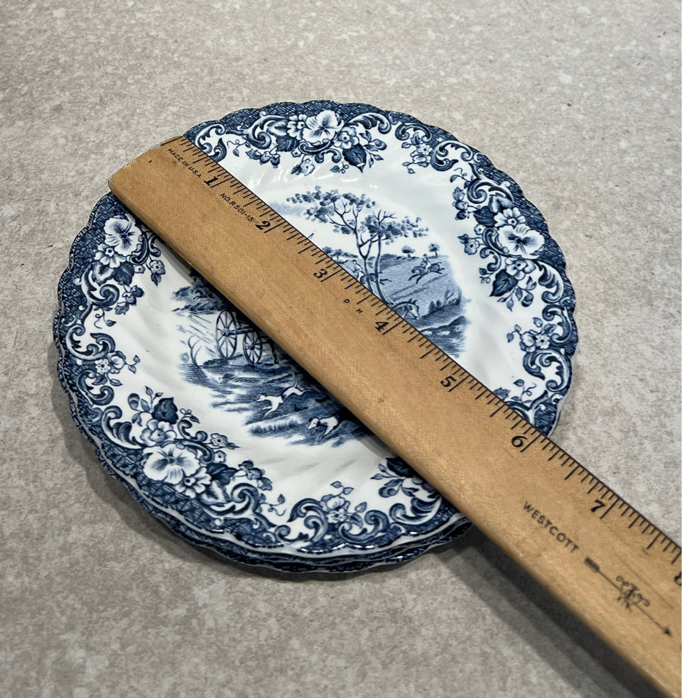 Set of 5 Coaching Scenes Plates